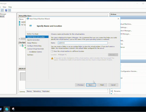 Installing Active Directory Part 1 – Dynamics 365 for Finance and Operations On-Premise at Home – 04