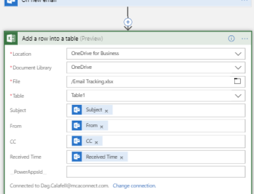 Track Emails Received in Excel using Azure Logic Apps
